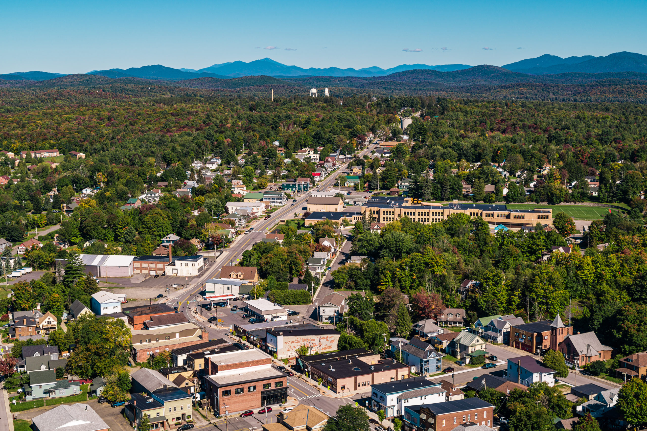 Downtown Tupper Lake Adirondack Frontier Franklin County